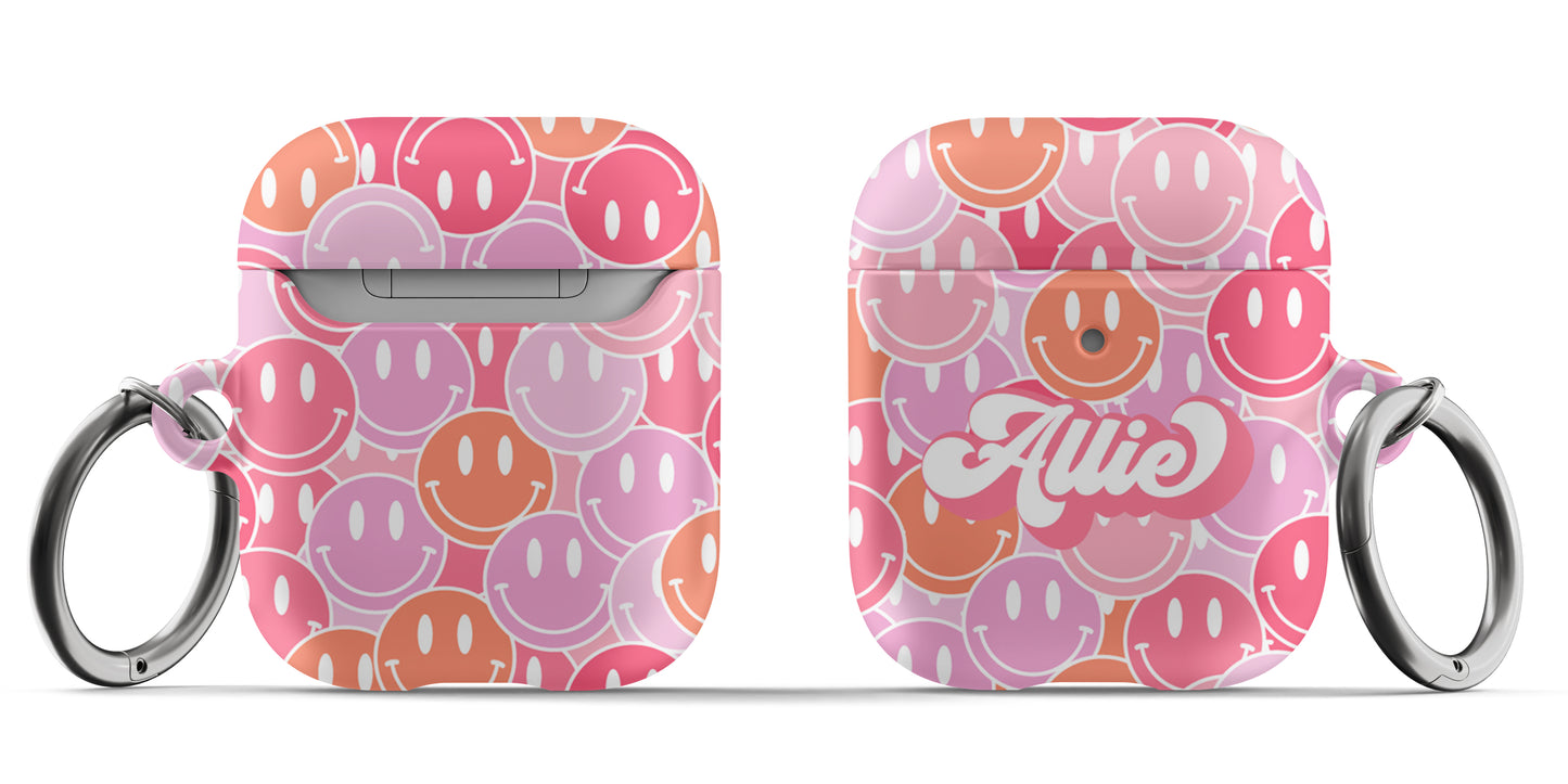 All Smiles Airpod Case - Pink - daziecases
