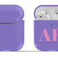 Purple Initials Airpod Case - daziecases