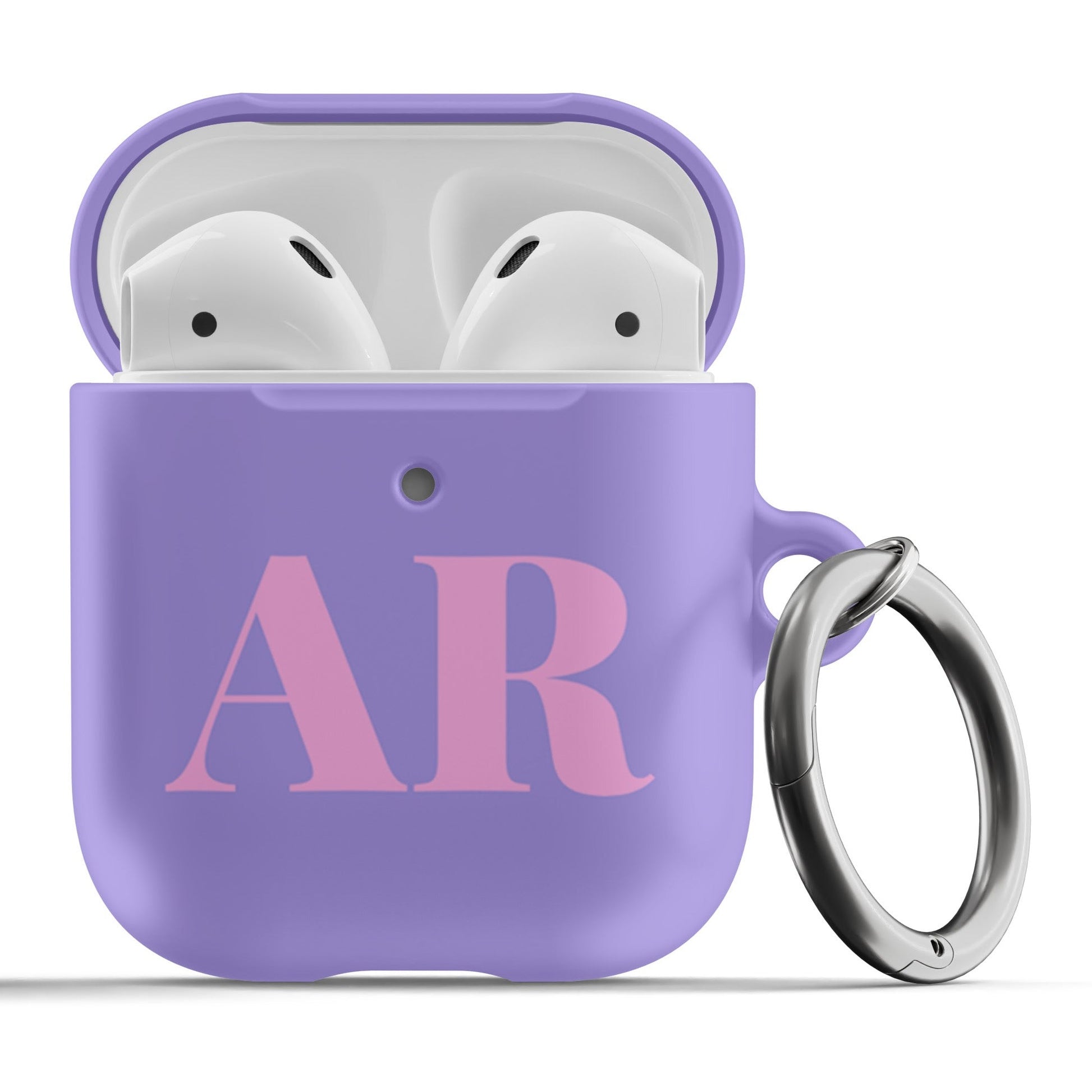 Purple Initials Airpod Case - daziecases