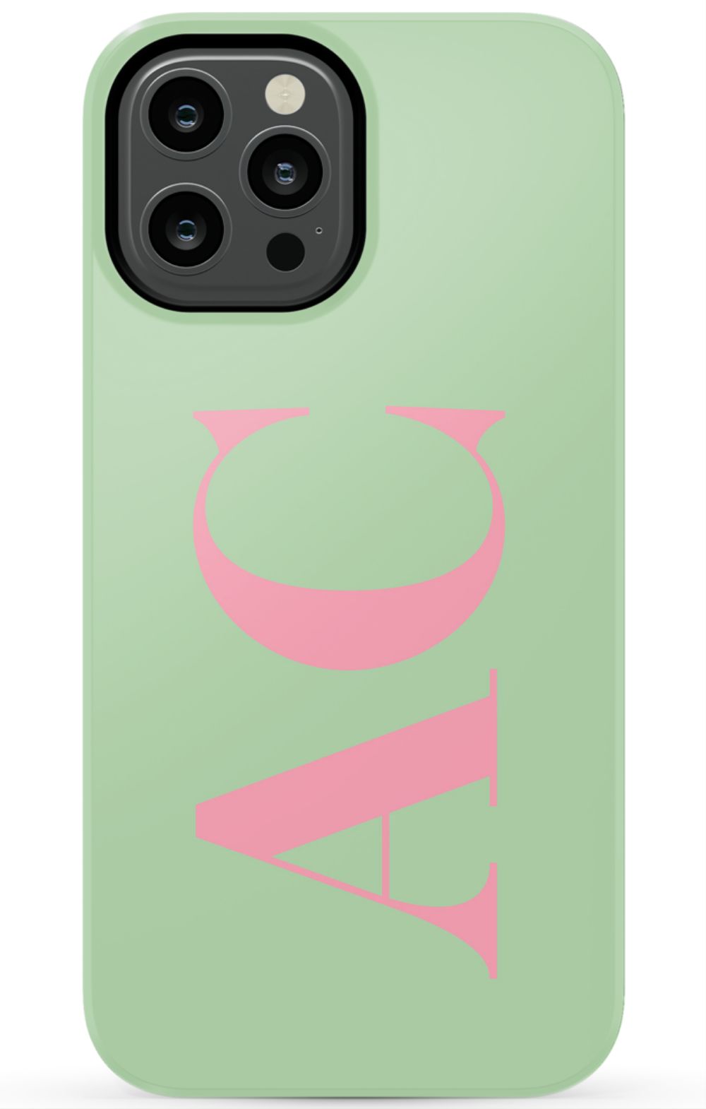 Mosstone Pink Initials