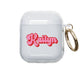 Pink and Red Retro Airpod Case - Clear - daziecases