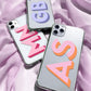 3D Initials Phone Case - 9 Color Options - daziecases