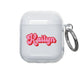 Pink and Red Retro Airpod Case - Clear - daziecases