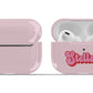 Pink and Red Retro Airpod Case - Personalized - daziecases