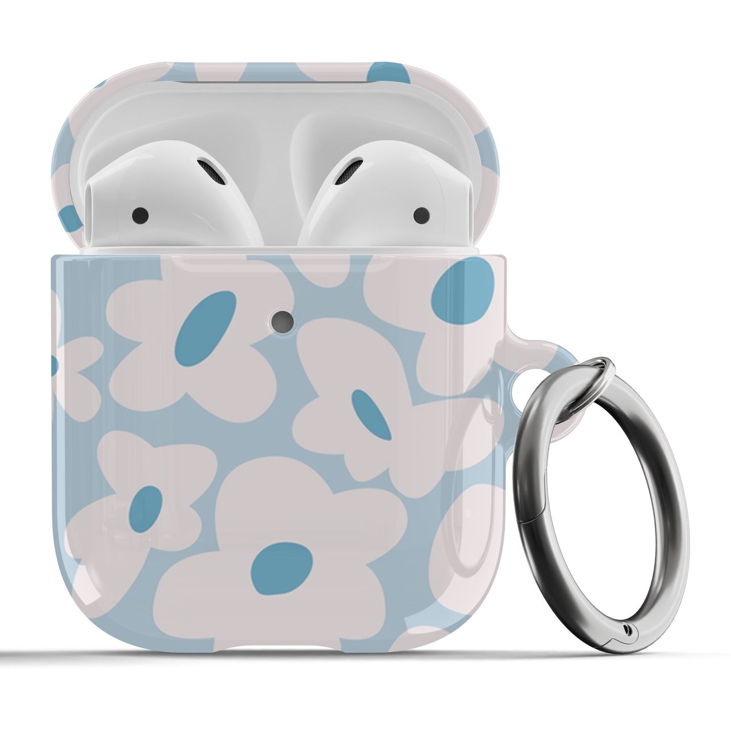 Groovy Blue Flowers Airpod Case - daziecases