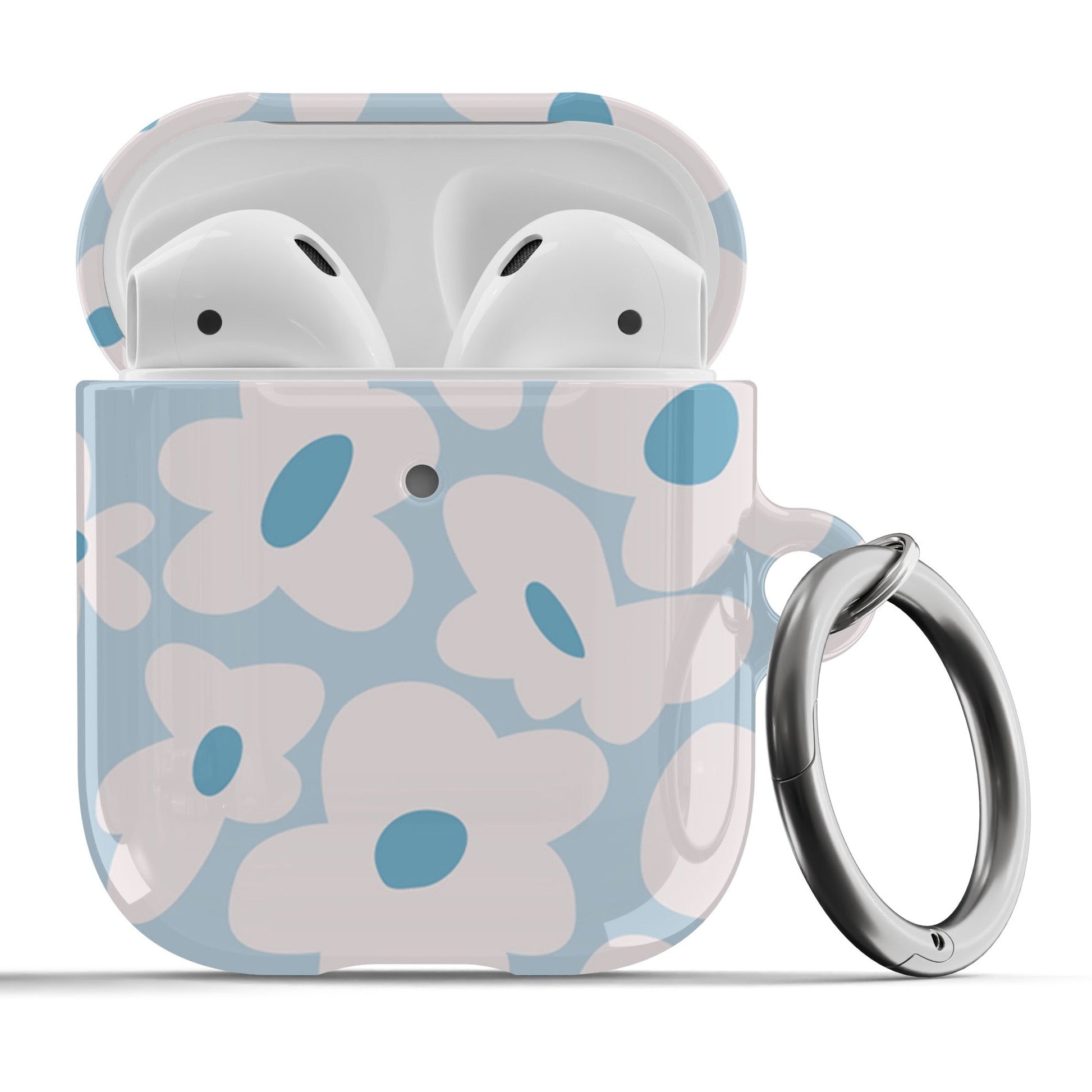 Groovy Blue Flowers Airpod Case - daziecases