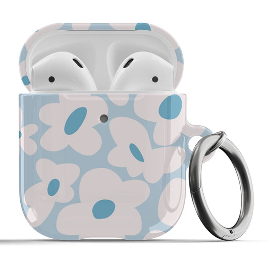 Groovy Blue Flowers Airpod Case - daziecases