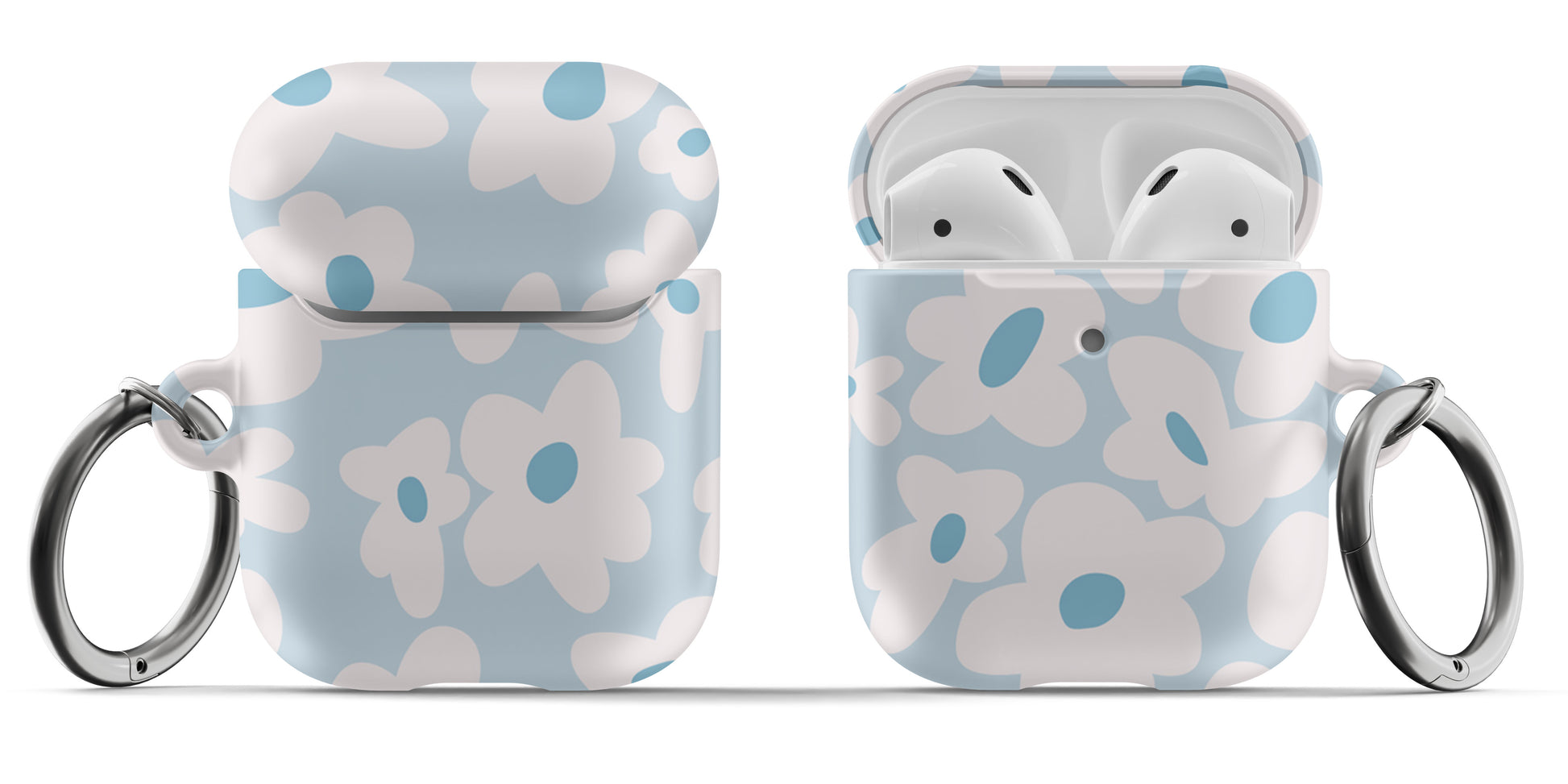 Groovy Blue Flowers Airpod Case - daziecases