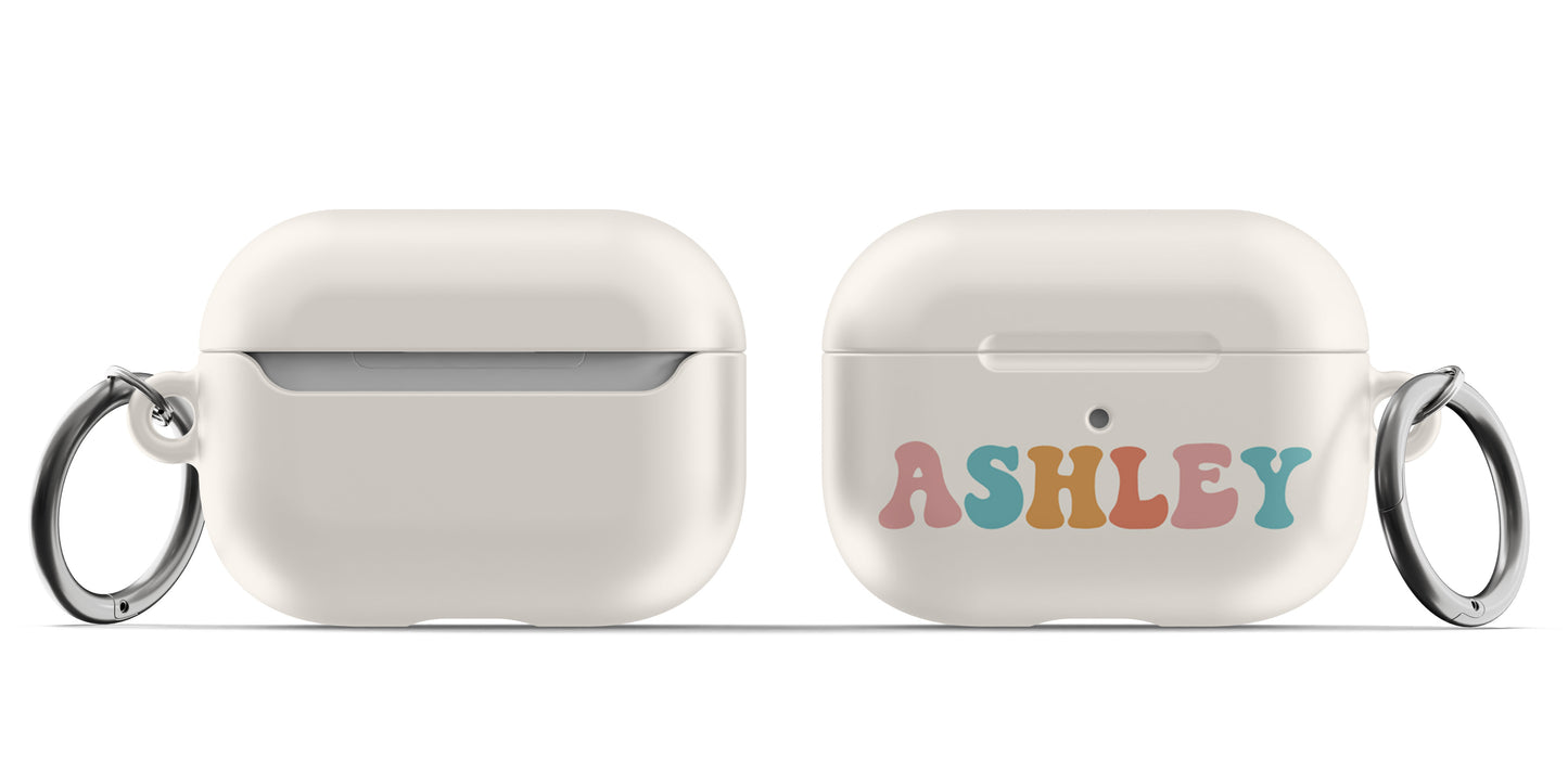 Boho Retro Name Airpod Case - daziecases