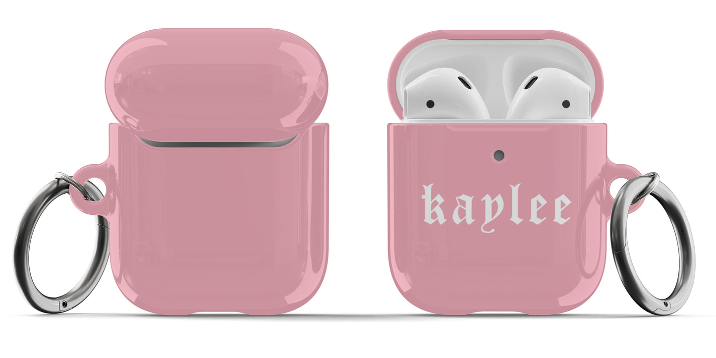 Old English Airpod Case - 24 Color Options - daziecases