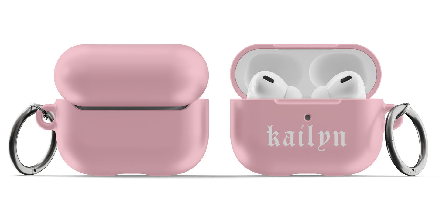 Old English Airpod Case - 24 Color Options - daziecases