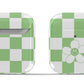 Green Checkers Happy Flower Airpod Case - daziecases