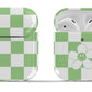 Green Checkers Happy Flower Airpod Case - daziecases