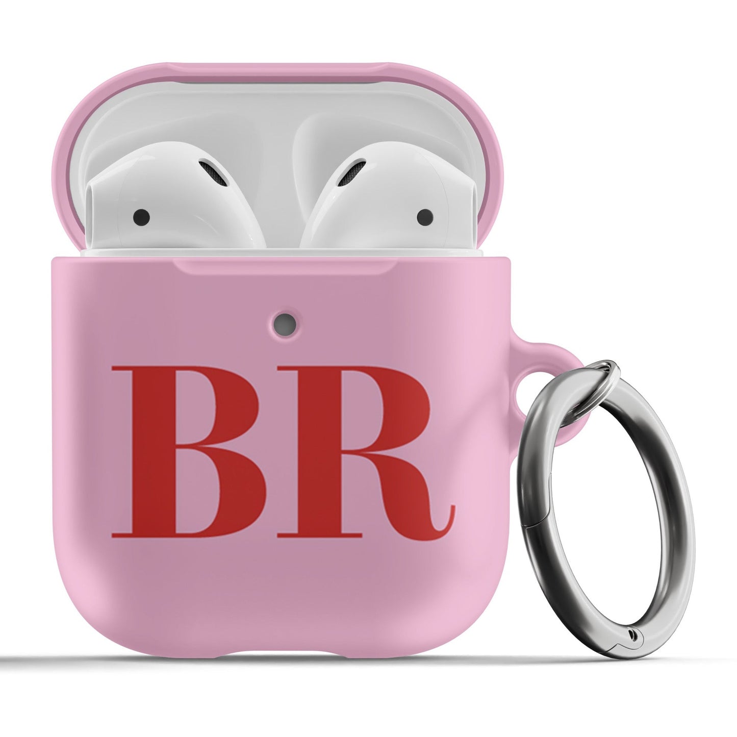 Pink and Red Initials Airpod Case - daziecases