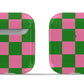 Pink and Green Checkers Airpod Case - daziecases