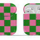 Pink and Green Checkers Airpod Case - daziecases