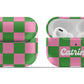Pink and Green Checkers Airpod Case - daziecases