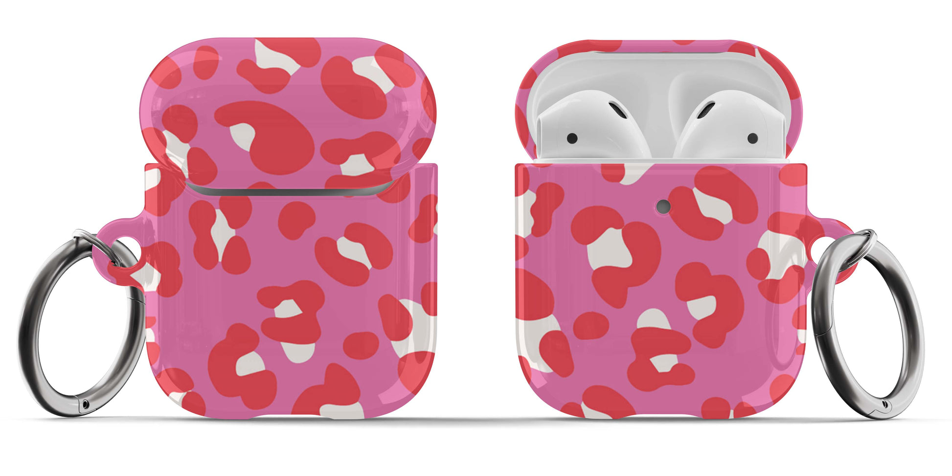 Pink and Red Leopard Airpod Case - daziecases