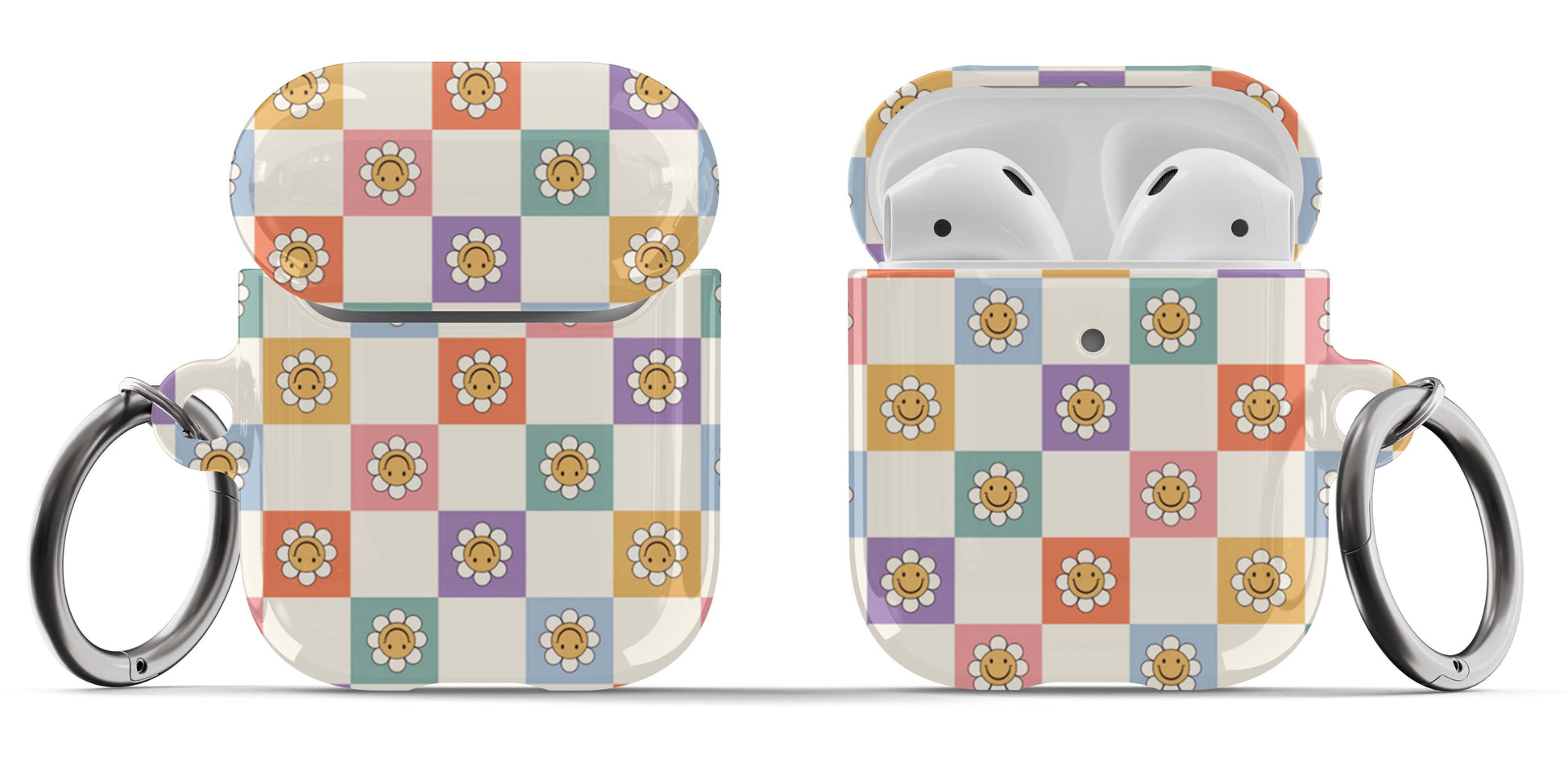 Retro Smiley Checkers Airpod Case - daziecases